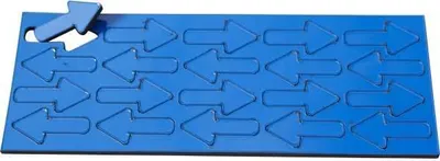 Produktbild von Magnetische Symbole Pfeil 22,5x12mm VE=20 Stück dunkelblau