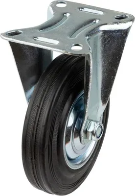 Produktbild von Transportrolle / Bockrolle gummiert d=125 mm bis 100 kg