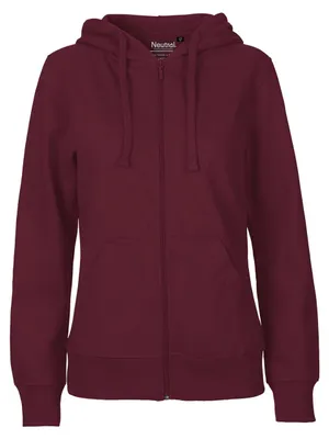 Immagine prodotto di Neutral - Felpa con cappuccio e zip integrale da donna LT3896 (XL) (bordeaux)