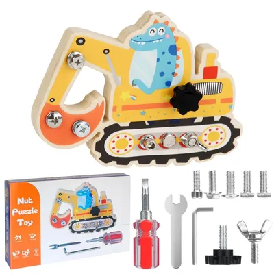 Productafbeelding van Montessori Houten Dinosaur Excavator Speelgoed voor Kinderen