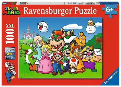 Produktbild von Ravensburger XXL Puzzle 12992 Super Mario Fun - 100 Teilen für Kinder ab 6 Jahren
