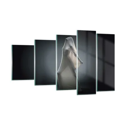 Produktbild von Bilder auf glas - 5 Teile - Künstlerisch Frau Kampf - 100x60cm - Glasbilder - Wandbilder - Bilder - zum Aufhängen bereit - Wanddekoration aus Glas - Glas Bilder - Wandbild auf Glas - GEG100x60-4167