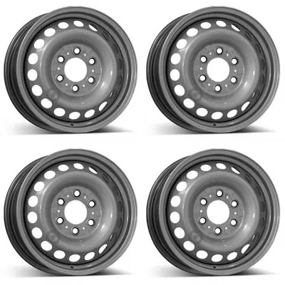 Productafbeelding van 4 stalen velgen, 6.5Jx16 inch, ET62, 6x130, geschikt voor Volkswagen Crafter. Set van 4
