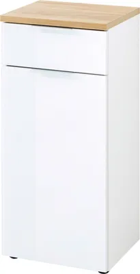Produktbild von Vendomo Badezimmerschrank Jack Weiß - Holz 39 x 34 x 86 cm