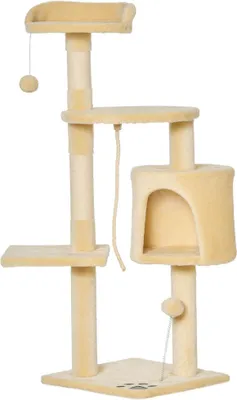 Produktbild von PawHut Katzenbaum Kratzbaum Schlafhöhle Kletterbaum Treppe Spielbaum 4 Schichte