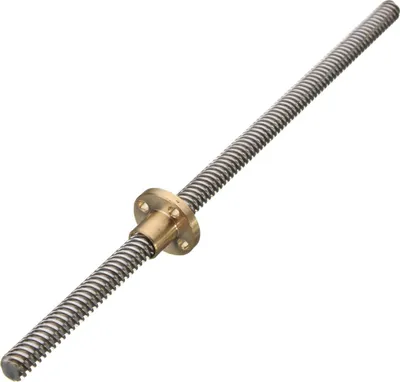 Produktbild von Trapezgewindespindel 350x8mm mit Messingmutter
