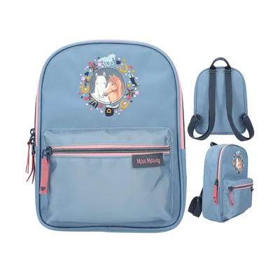 Produktbild von Rucksack Miss Melody  MY LITTLE FARM, Pferde-Motiv, mit abgetrenntem Extra-Fach innen, Material: 100% Polyester