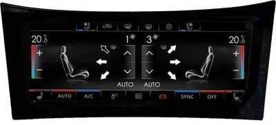 Produktbild von Für VW Passat B7 B6 CC 6.9" Touchscreen Digital Klimabedienteil AC Kontrollpanel