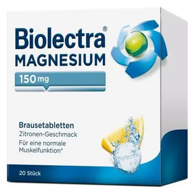 Immagine prodotto di Biolectra Magnesio 150 mg Limone Compresse Effervescenti 20 Capsule