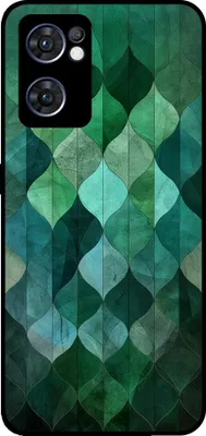 Produktbild von Smartphonica Handyhülle passend für Oppo Find X5 Lite mit  grüne Blätter drucken - TPU zurück Abdeckung Fall grünes Blatt-Design - Grün