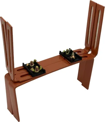 Produktbild von Siena Garden Blumenkastenhalter H-Form für Brüstungen, terracotta (1 Paar)