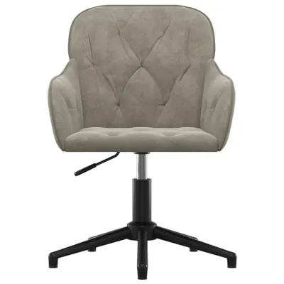 Produktbild von "Winterschlussverkauf "Gaming Chair - CLORIS - Bürostuhl - Ergonomischer und langlebig - Drehbar Hellgrau Samt - 56 x 61,5 x (72-80) cm - NeuMöbel2894733