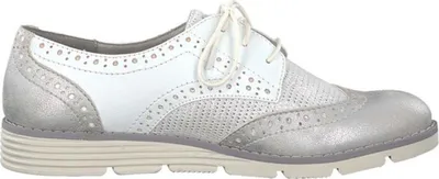 Produktbild von S.Oliver Damen weiß Leder elegant oxford halbe Schuhe 39