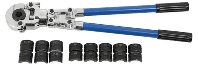 Obrázek produktu pro Kleště na lisování – kleště pro lisování kombinovaných trubek a měděných trubek – V12–28 mm – TH16–32 mm – pro obrábění kovů