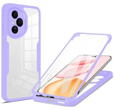 Produktbild von Techsuit - ColorVerse 360 Series Schutzhülle + Schutzglas für Honor 400 Pro – lila