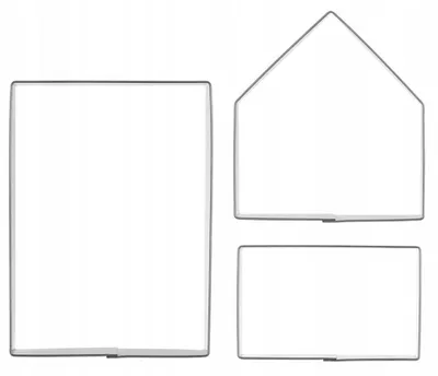 Produktbild von Orion Ausstecher Lebkuchenhaus 3D Set Edelstahl 3 Stück