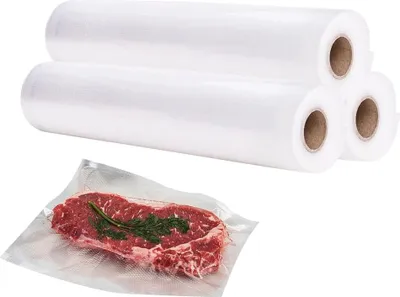 Produktbild von Vakuumverpackungsbeutel 5 Meter pro Rolle 3 Rollen 32 x 500 cm Vakuumfolie für Lebensmittel BPA-frei