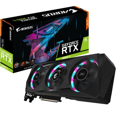 Image de Gigabyte AORUS GeForce RTX 3060 Ti ELITE 8G NVIDIA 8 Go GDDR6