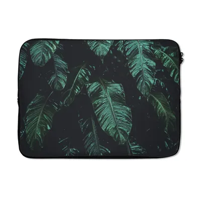 Produktbild von MuchoWow® Laptop Hülle 14 ZollDschungel - Palme - Blätter - Tropisch Laptoptasche - Laptoptasche - Stoßsicher - Schutzhaube
