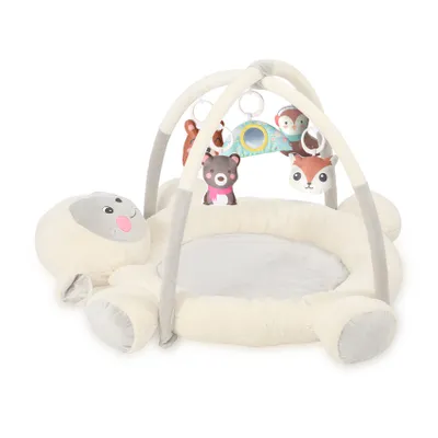 Produktbild von Lorelli Spielbogen Mary Krabbeldecke 95 x 95 cm Spielfiguren Spiegel ab Geburt weiß