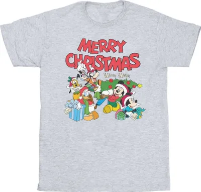 Zdjęcie produktu dla Disney – koszulka męska „Mickey Mouse And Friends Winter Wishes” BI41211 (S) (szara)