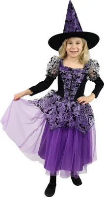 Immagine prodotto di RAPPA Costume da strega per bambini viola (S)