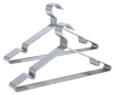 Productafbeelding van Omgoods - RVS Kledinghangers, Ruimtebesparend en Roestvrij voor 20 Stuks