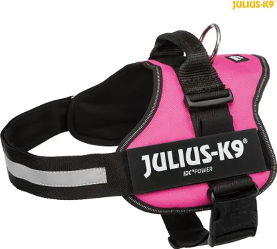 Image de Julius-K9® Powerharnais®, taille 0-3 66–85 cm/50 mm fuchsia