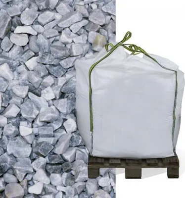 Produktbild von Marmorsplitt Ice Blue 8-16mm 600kg Big Bag