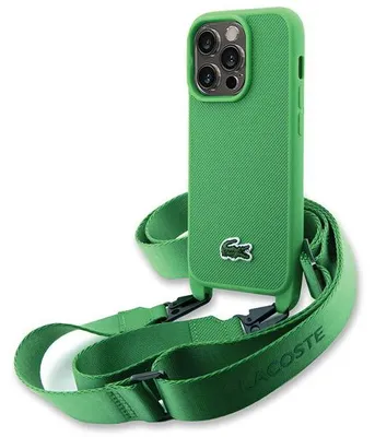 Zdjęcie produktu dla Etui Lacoste Iconic Petit Pique do iPhone 14 Pro zielony