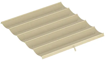 Produktbild von Ersatzdach für 3 x 3 m Pergola, einziehbar, mit Regenabflusslöchern, wetterfest, Polyester, Beige 250 x 255 cm Beige
