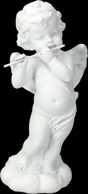 Produktbild von Engel Figur - Putte spielt Flöte - Hochzeitsdeko