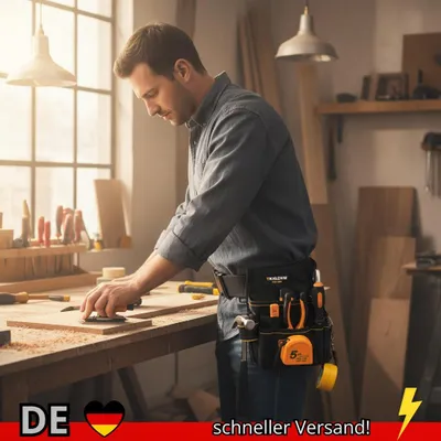 Produktbild von TKIGZNW Werkzeuggürtel Werkzeugtasche Werkzeuggürteltasche Utility-Gürtel
