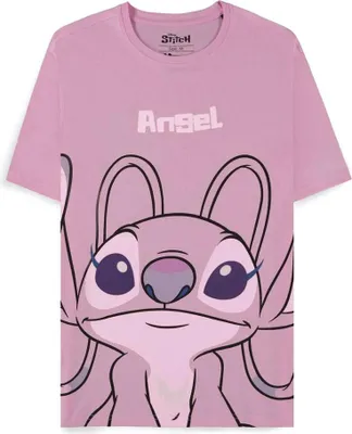 Produktbild von DIFUZED Disney Lilo & Stitch - Angel, T-Shirt, Erwachsener, Weiblich, Pink, Abbildung, M