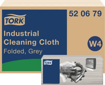Obrázek produktu pro tork 520679 Průmyslové čisticí utěrky TORK, 415 x 355 mm, šedé