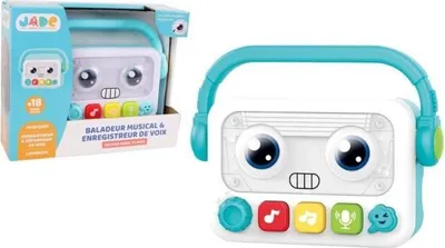 Zdjęcie produktu dla Robot Muzyczny J.A.D.E, Interaktywny, 17 cm, Nagrywanie i Zniekształcanie Głosu, Efekty Świetlne, Dla Dzieci od 18 Miesięcy
