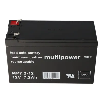Obrázek produktu pro Baterie vhodná pro zabezpečovací systém Abus Terxon SX AZ4000 7.2-12 PB 12 Volt 7.2Ah Schválení VDS