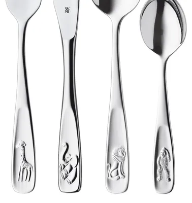 Imagen del producto de WMF 3201002406 WMF Kinderbesteck-Set Tiere 4-tlg.