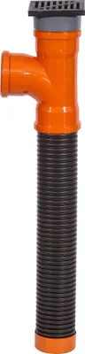 Produktbild von Sickerschacht Regenwasser 110 mm x Länge 1m mit Abfluß - Drainagerohr Hofablauf Bodenablauf 15 x 15 cm - Kunststoff Terrasse Regensinkkasten - Drainage Versickerungsschacht Laubschutz