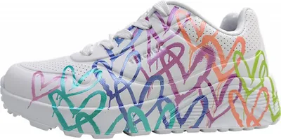 Productafbeelding van Skechers Uno Lite-Metallic Joy Kinderschuhe Mädchen Halbschuhe Schnürer sportlicher Schnürer Weiß Freizeit