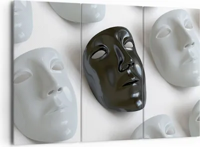 Produktbild von Bild auf Leinwand - Leinwandbild - Venedig Maske Schauspieler Theater - 165x110cm - Wand Bild - Wanddeko - Leinwanddruck - Bilder - Kunstdruck - Leinwand bilder - Wandkunst - CE165x110-2208