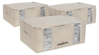 Zdjęcie produktu dla COMPACTOR – Zestaw 3 worków próżniowych XXL – 65 x 45 x wys. 27 cm – beżowy