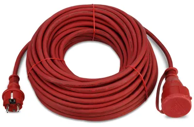 Produktbild von REV garden extension lead, 25m, 25 m, 250 V, Rot