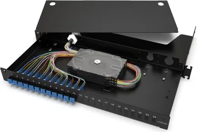 Productafbeelding van Corning LWL-verdeeldoos voor glasvezel, model LAN1-24AE-PGTL-B