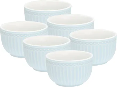 Produktbild von Greengate Alice Mini Bowl pale blue 8,5 cm Set6