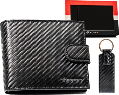 Image de Rovicky Set de portefeuille avec porte-clés Arselos noir Taille unique
