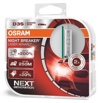 Image de OSRAM XENARC NIGHT BREAKER LASER D3S PK32d-5 35 V/35 W Next Gen (boîte de 2)