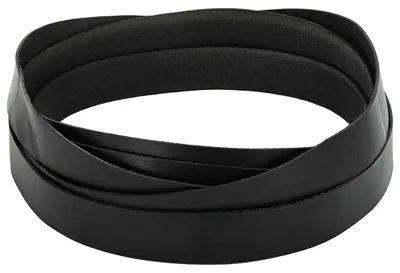 Immagine prodotto di Cintura in pelle nera, 500 x 3 cm, realizzata in pelle