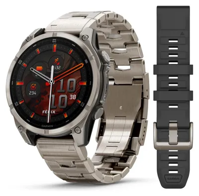 Obrázek produktu pro Garmin Fenix 8, 3,56 cm (1.4"), AMOLED, Dotyková obrazovka, 32 GB, GPS, 73 g