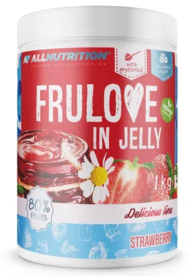 Produktbild von ALLNUTRITION Frulove In Jelly Strawberry 1000g Erdbeermarmelade bis zu 80% Fruchtanteil